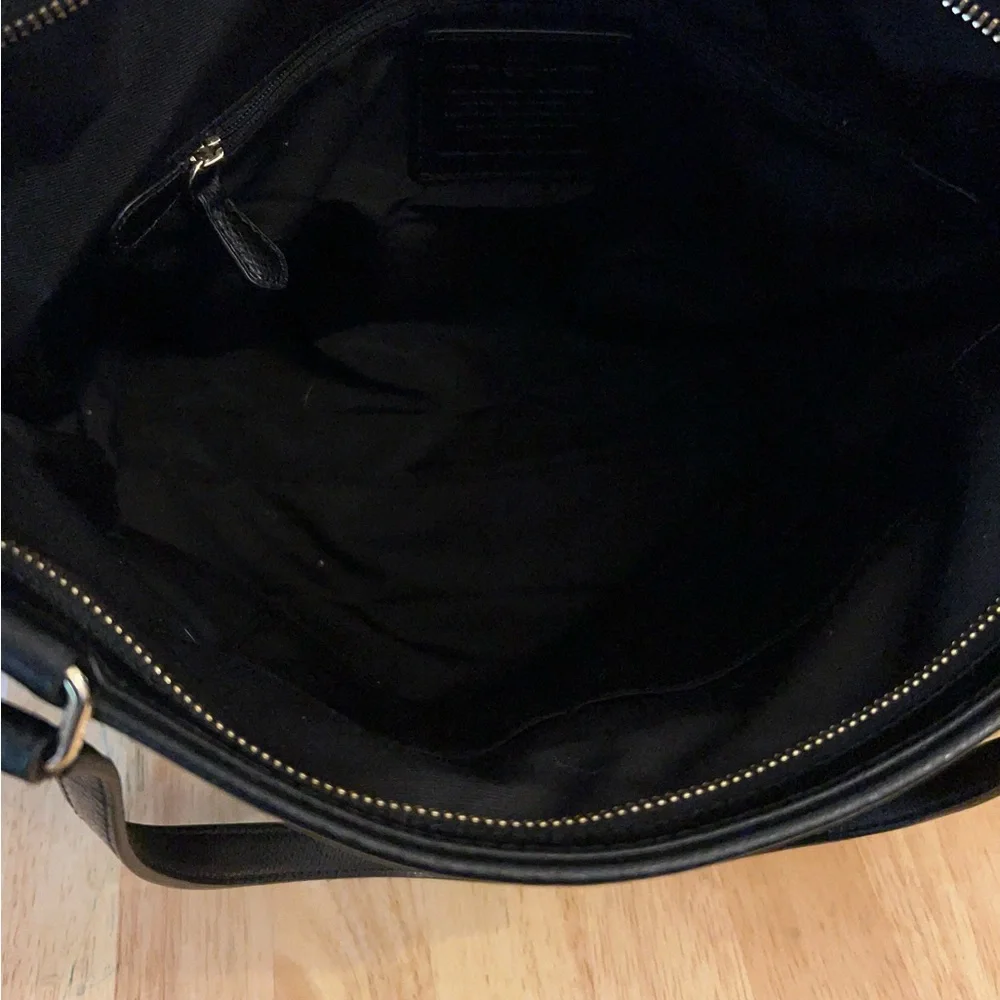Coach Saffiano XL Pocket Tote Black Bag - Picture 10 of 16